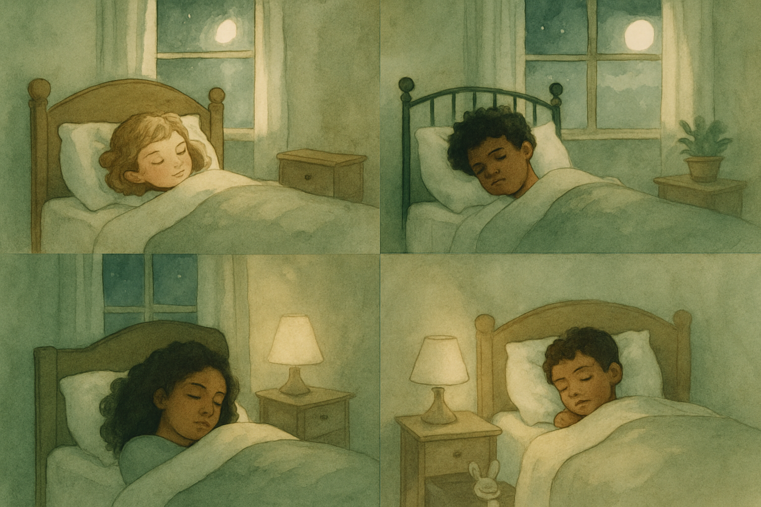 Criança dormindo tranquilamente